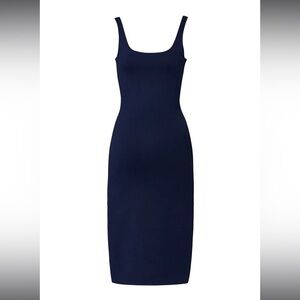 Amanda Uprichard Navy Midi Dress
